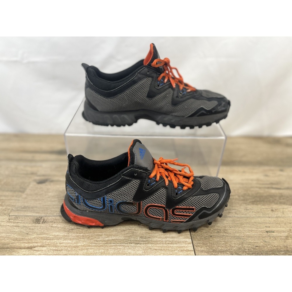ADIDAS VIGOR TR 2 Onyx Grey Orange All Terrain Trail Running Shoes Mens Size 7